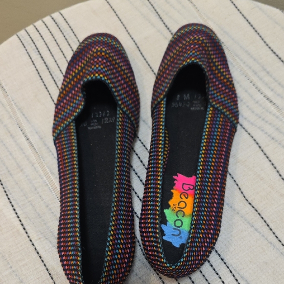Beacon Colorful Striped Women's Loafers - Picture 4 of 6
